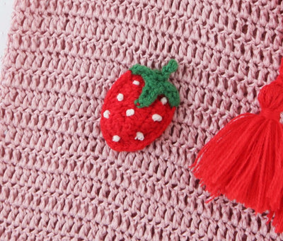 Falda Tejida Mariposas Encaje Fresas Otoño - Image 16