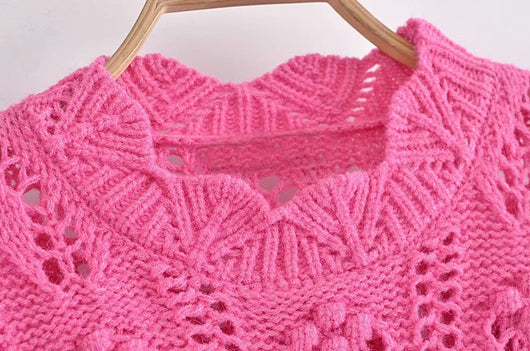 Suéter Casual de Punto para Mujer, Cuello Redondo y Manga Larga - Image 5