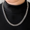 Colar Masculino Moderno de Aço Titânio para Street Style 8mm 50cm