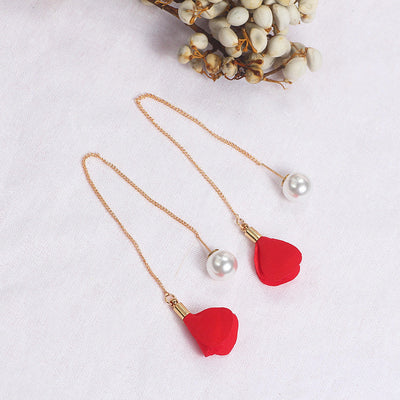 Aretes de Perla con Borlas Elegantes - Image 4