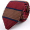 Corbata Retro Británica Coreana de Lana Tejida a Mano con Punta Afilada