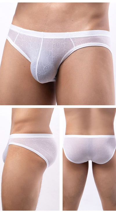 Calzoncillos Boxer Hombre Seda Hielo Diseño Jacquard Sexy - Image 20