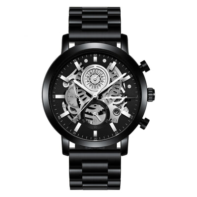 Reloj Multifuncional para Hombre con Diseño Calado y Calendario - Image 8