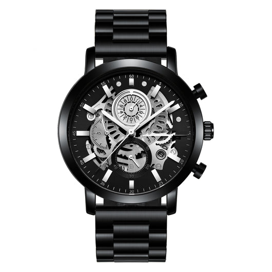 Reloj Multifuncional para Hombre con Diseño Calado y Calendario - Image 8