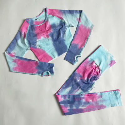 Conjunto Deportivo Tie-dye sin Costuras de Secado Rápido - Image 5
