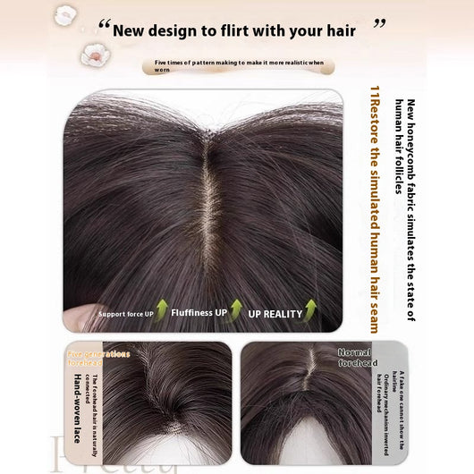 Peluca Larga Mujer Cabello Natural Liso Frente Encaje Completo Premium - Image 2