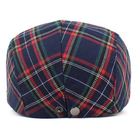Gorra Pintor de Cuadros con Contraste a Cuadros para Mujer - Image 13