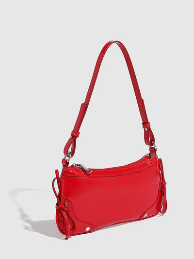 Bolso Bandolera Cuadrado Pequeño con Doble Moño - Diseño Minimalista Liso - Image 16