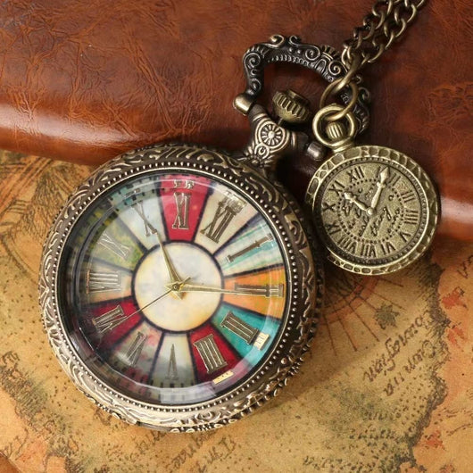 Reloj de Bolsillo Clásico Británico con Encaje en Relieve - Image 4