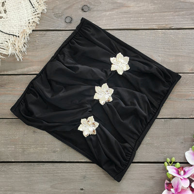 Traje de Baño Enterizo Elegante con Falda y Escote Hueco - Image 7