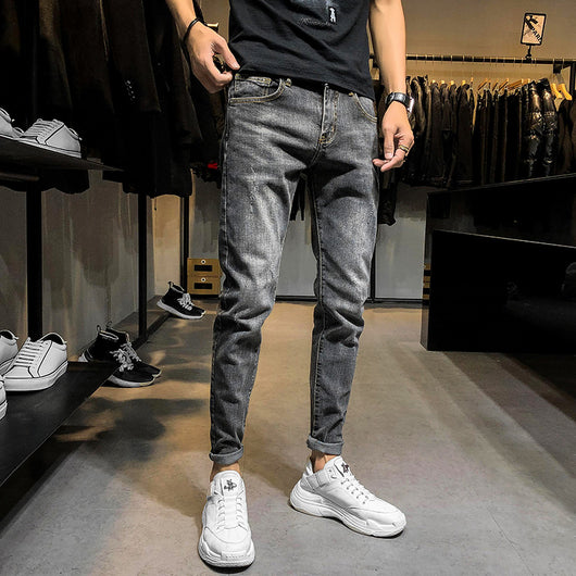 Jeans Slim Retro para Hombre - Estilo Clásico Moderno - Image 4