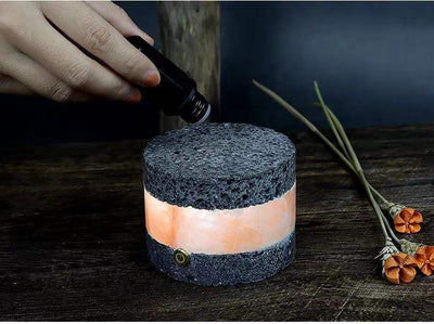 Lámpara Nocturna LED con Carga por Inducción y Diseño en Piedra Volcánica - Image 10
