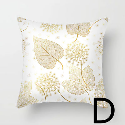 Almohada de Respaldo Flanela Dorada con Flores y Lentejuelas - Image 4