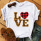 Blusa Estampado Leopardo con Labios LOVE - Manga Corta