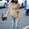 Cardigan Asimétrico de Diseño Coreano con Protección Solar