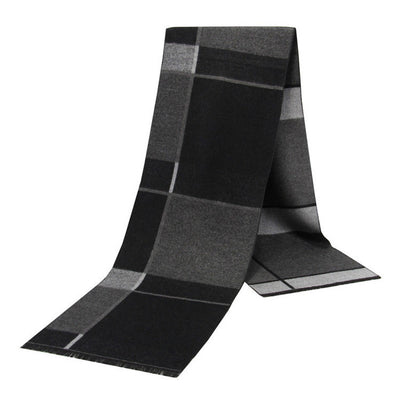 Bufanda Cuadros Jacquard para Papá y Abuelo - Calidez y Estilo - Image 5