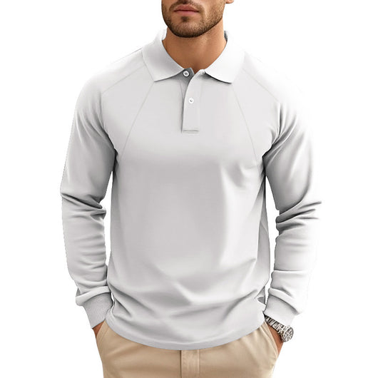 Polo Casual de Cuello Clásico para Hombre - Diseño Versátil Primavera Otoño - Image 7