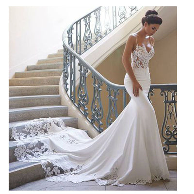 Vestido de Novia Sirena con Encaje Elegante - Image 2