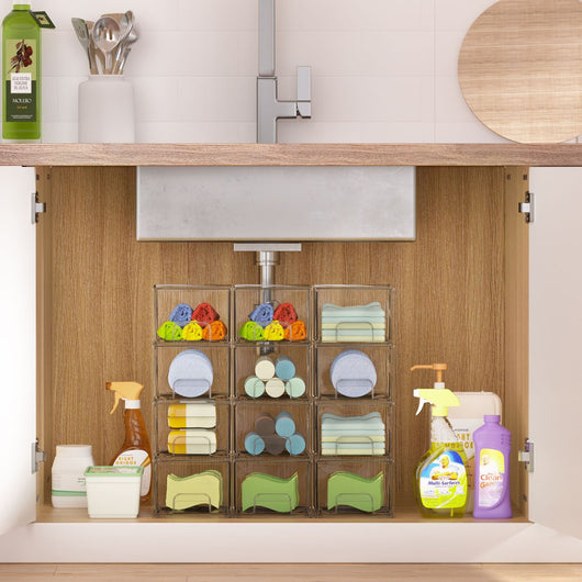 Organizador de Cosméticos Apilable con Cajones Transparentes - Image 25
