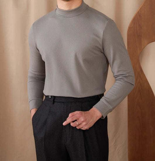 Suéter Cuello Alto Elástico Térmico para Desplazamientos - Image 4