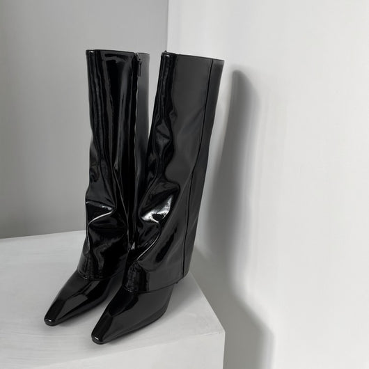 Botas Negras de Tacón Alto para Mujer - Image 3