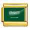 Dorado Background World Flag Photo Epoxy Italian Module Bracelet ICY0001SA Saudi Arabia