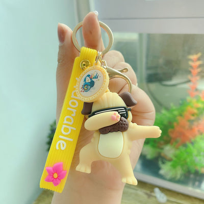 Llavero Adorable Elefante y Vaca de Ojos Grandes - Colgante Kawaii de Resina Epoxi - Image 19