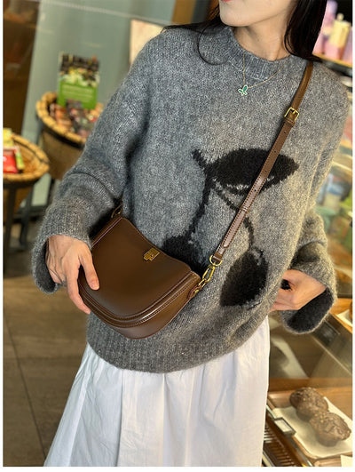 Bolso Mensajero de Cuero para Mujer - Diseño Minimalista y Versátil - Image 17