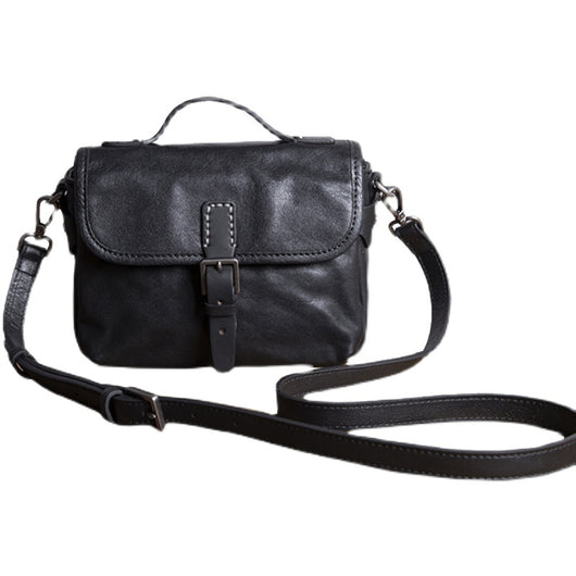 Bolso de Cuero Genuino Retro para Hombre - Artesanal - Image 5