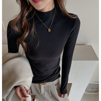 Blusa Base Cuello Semialto Manga Larga para Mujer - Image 3
