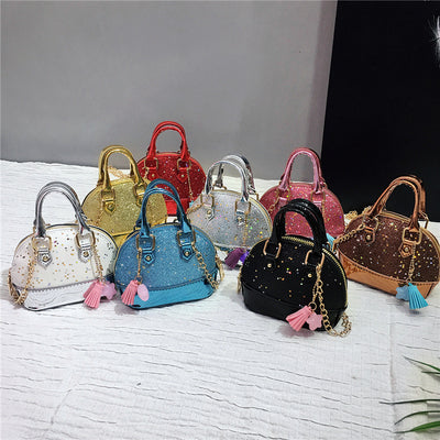 Bolso Mini Tipo Concha con Lentejuelas Brillantes - Image 5