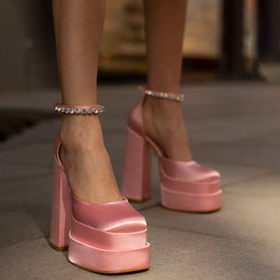 Tacones Plataforma 14cm con Brillantes Cristal - Image 41