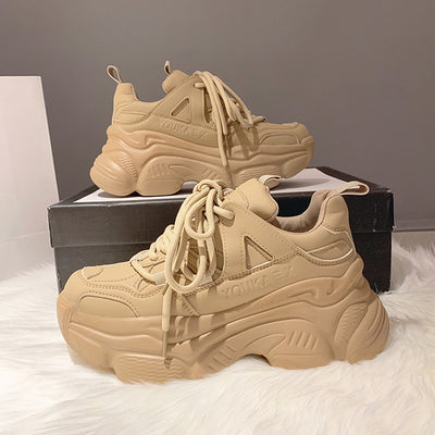 Zapatillas Plataforma Blancas con Tacón Alto - Sneakers Elegantes - Image 17