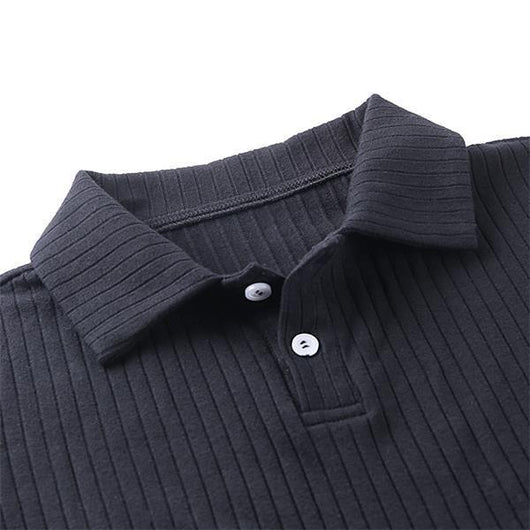 Polo Slim Fit Clásico de Color Liso - Manga Corta Versátil - Image 7