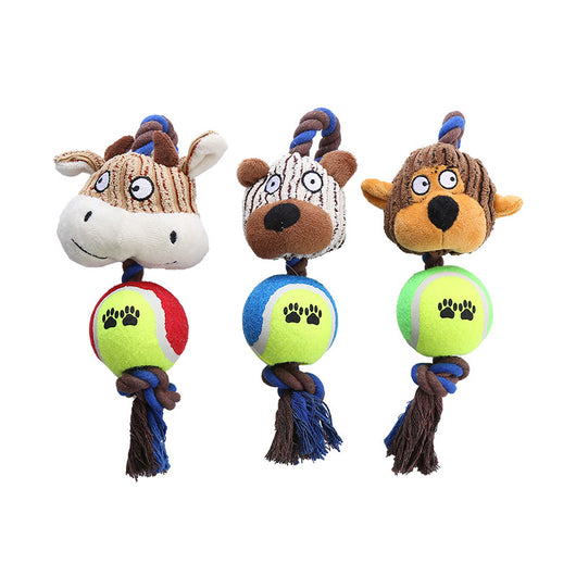 Juguete Interactivo para Perros con Cuerda y Pelota de Tenis Resistente - Image 6
