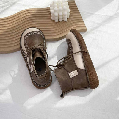 Botas Martin Retro de Encaje para Mujer - Suela Gruesa Otoño Invierno - Image 19