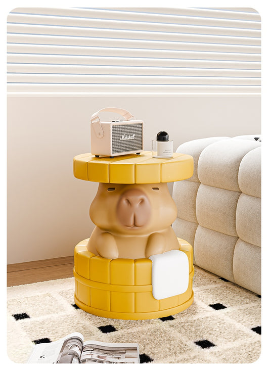 Taburete Zapatero Decorativo con Diseño Capibara Adorable - Image 12