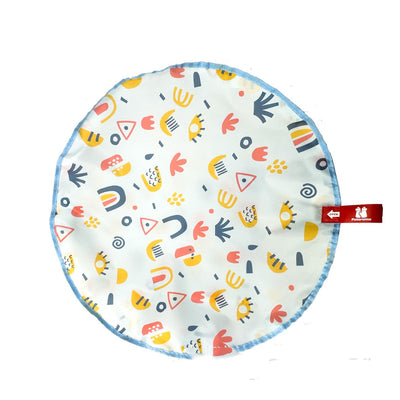 Cat self-play ball three-piece set with a red hunting ball, patterned drawstring storage bag, and a plush toy. - Image 10