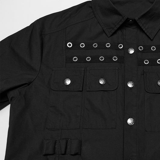 Camisa Punk State Original Streetwear Rock Japonés para Hombre - Image 8