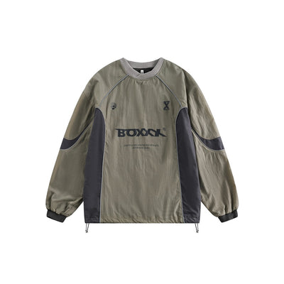 Sudadera Suelta Estilo College Retro Cuello Redondo - Image 6