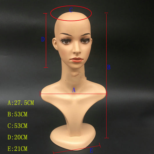 Busto Maniquí de Plástico Media Cuerpo para Exhibir Collares y Accesorios - Image 11