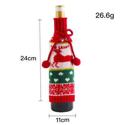 Conjunto Decorativo Navideño Tejido con Muñeco de Nieve y Reno - Image 6