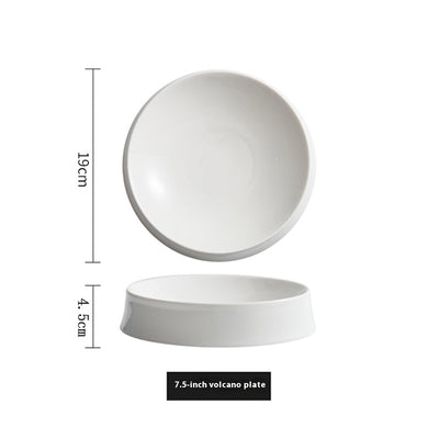 Plato de Cerámica Blanca con Diseño Irregular - Image 6