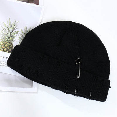 Gorro Tejido Hip Hop con Anillo Decorativo para Hombre y Mujer - Image 13