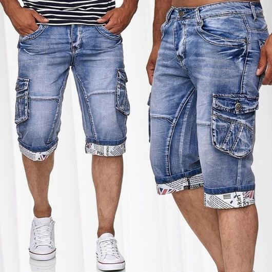 Shorts Denim Recto Clásico con Bolsillos Funcionales - Image 11