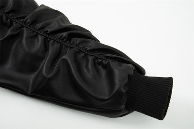 Abrigo de Cuero con Capucha para Hombre - Image 13