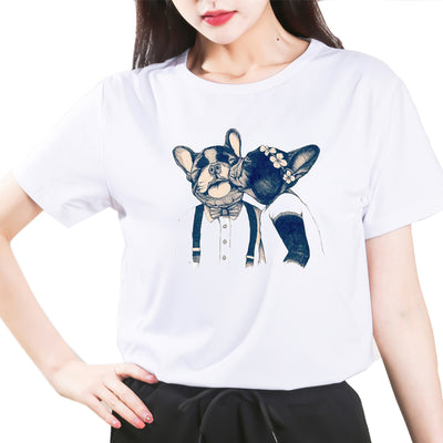 Camiseta Unisex con Estampado de Bulldog Francés - Diseño Versátil