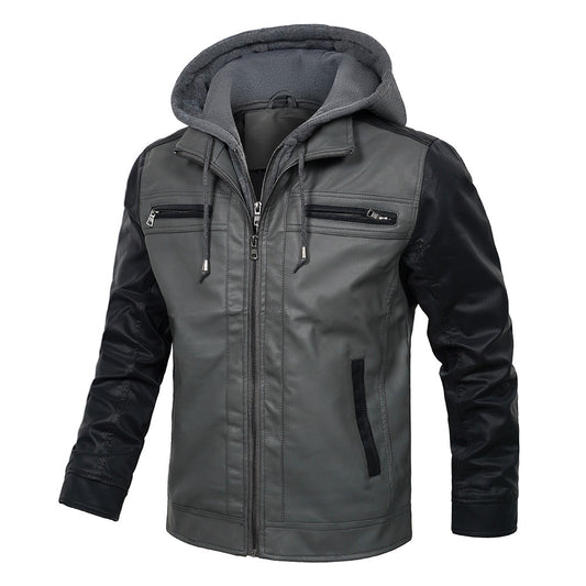 Chaqueta de Cuero con Costuras Artesanales - Image 2