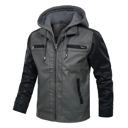 Chaqueta de Cuero con Costuras Artesanales - Image 2