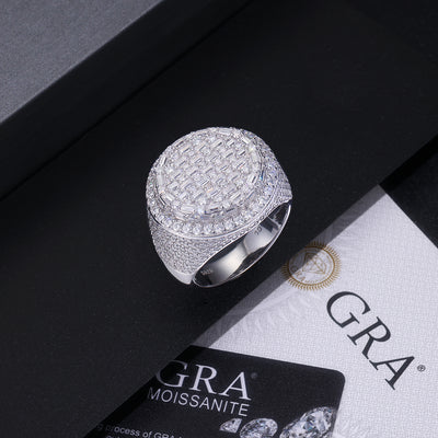 Anillo de Bodas Diamante Moissanita - Conjunto de Anillos Plateado en Plata S925 y Platino - Image 6